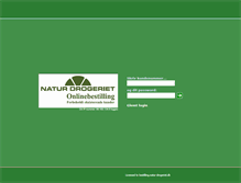 Tablet Screenshot of bestilling.natur-drogeriet.dk